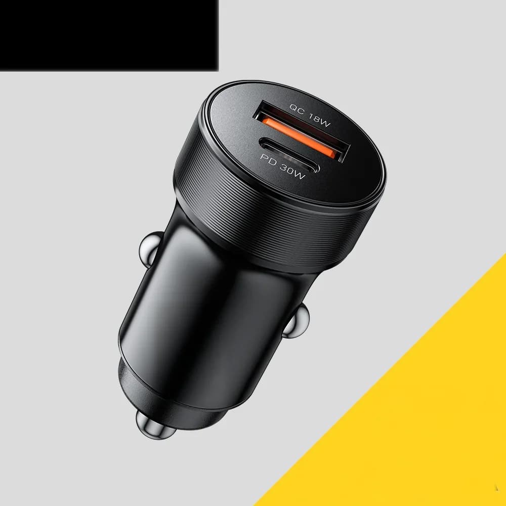 30W mini USB-C auto nabíjačka s PD 3.0 a QC 3.0