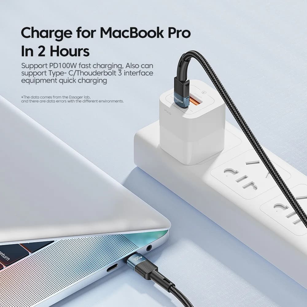 100W USB-C na USB-C rýchlonabíjací kábel 3m