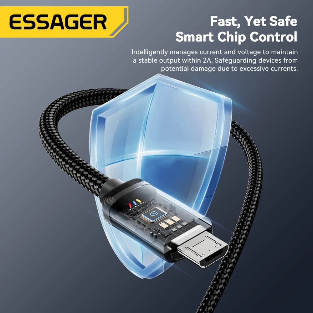 2-v-1 rýchlonabíjací kábel USB Type-C a Micro USB