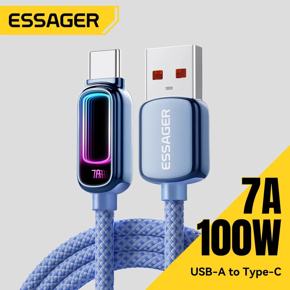 7A 100W PD rýchlonabíjací USB-C kábel