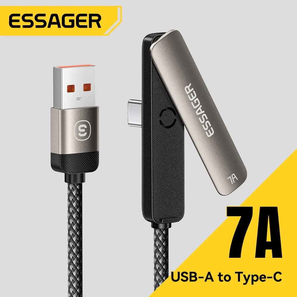 2v1 ohybný kábel USB-C 7A s držiakom na telefón