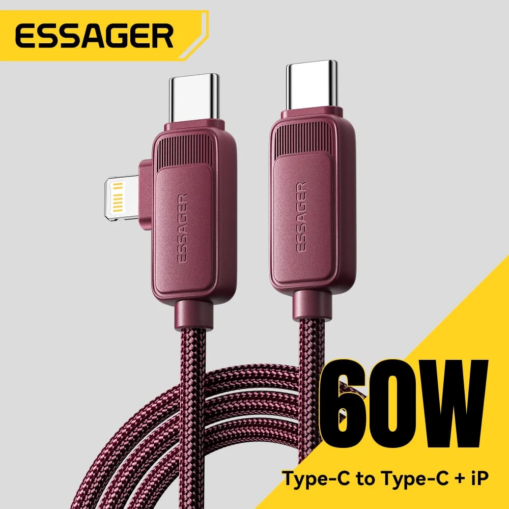 2-in-1 60W USB-C to Lightning Fast Charging Cable