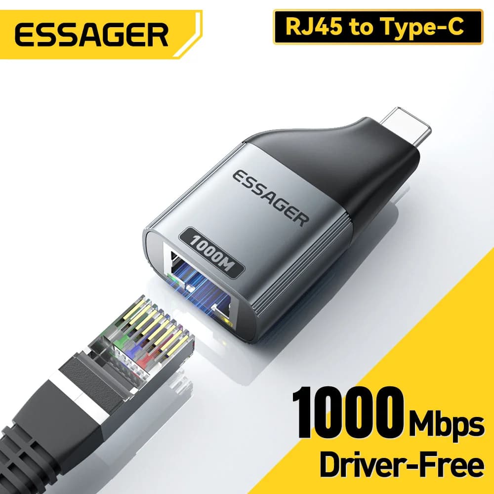 USB-C na Gigabit Ethernet RJ45 adaptér