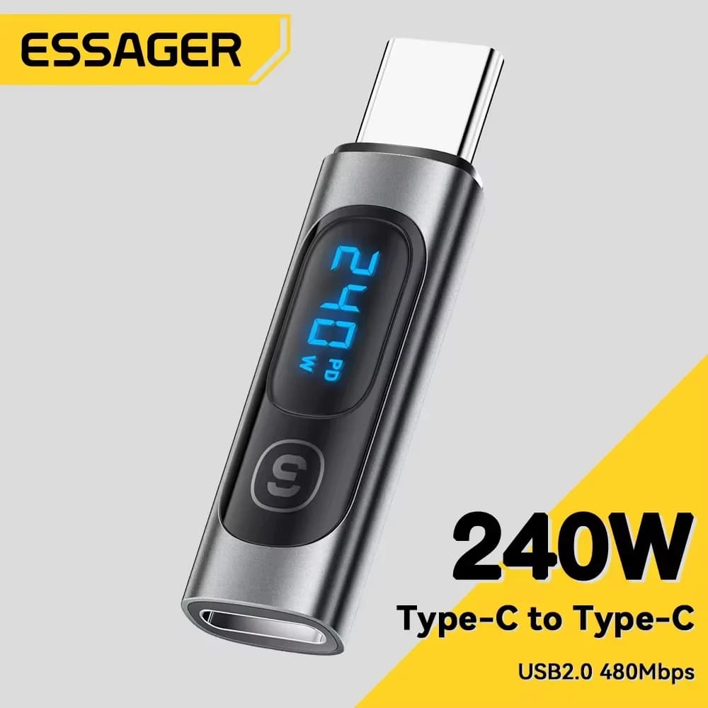 USB-C na USB-C OTG adaptér s digitálnym displejom