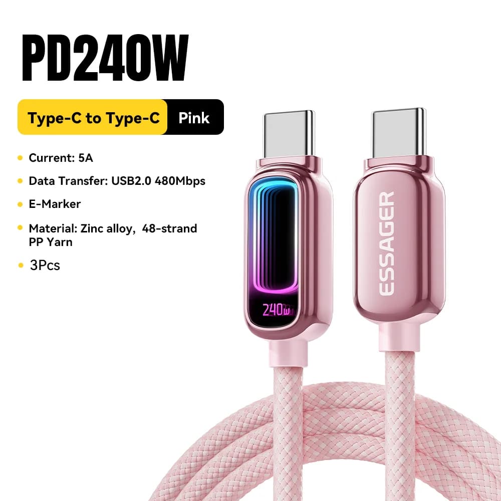 240W E-Marker USB-C na USB-C PD 3.1 kábel