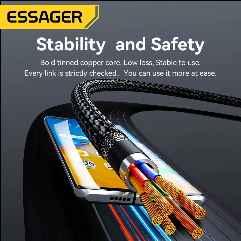 240W USB-C kábel s uhlom 90° (USB-C na USB-C)