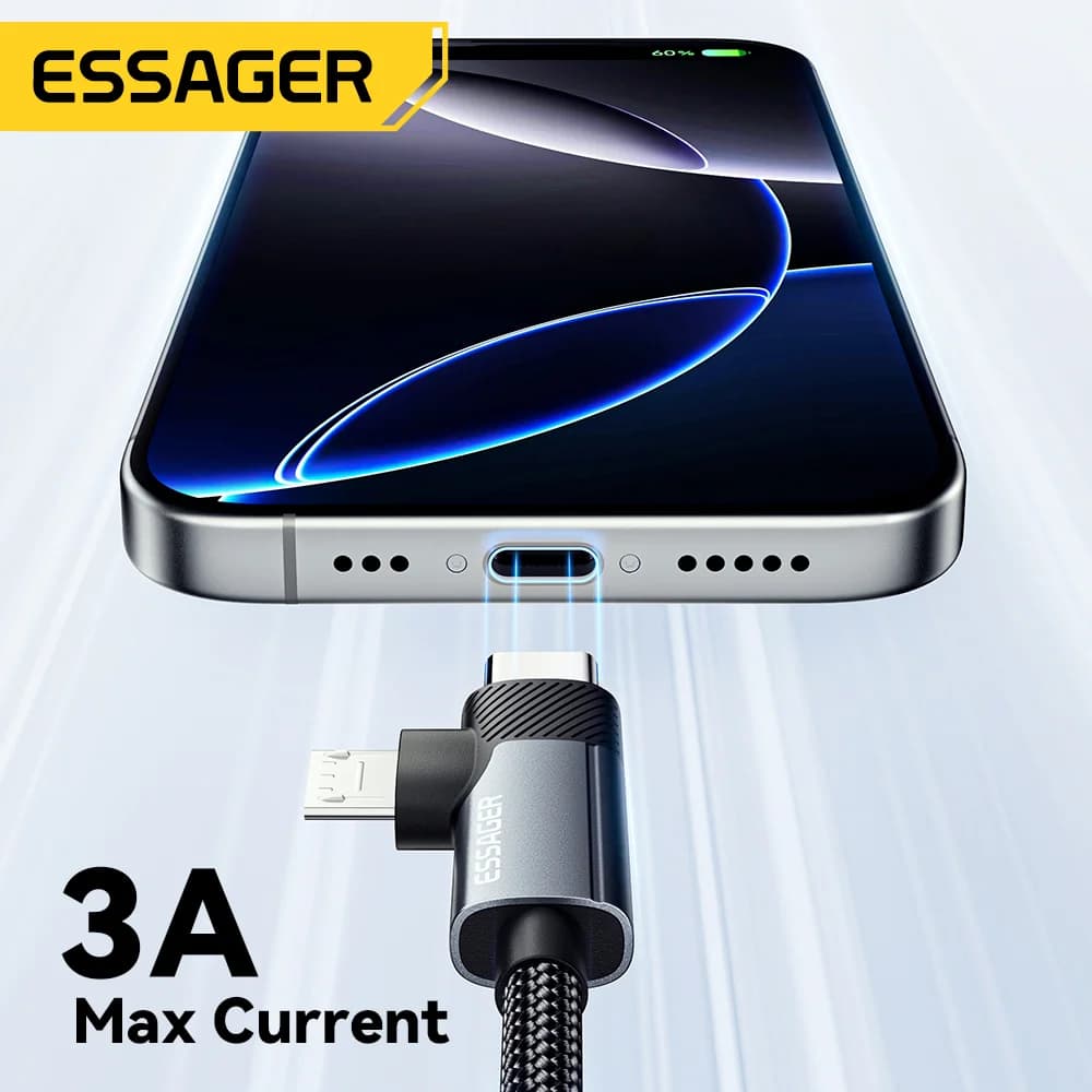 2v1 65W PD rýchlonabíjací kábel Type-C/USB-A na Micro