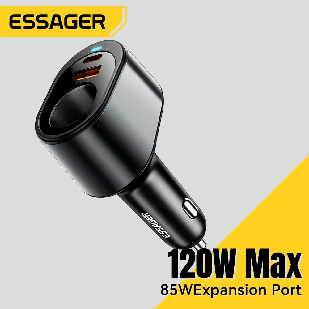 Automobilová nabíjačka USB-C 120 W s portom na cigaretový zapalovač