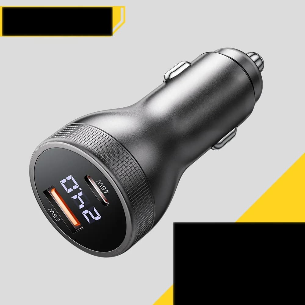 100W USB-C auto nabíjačka s digitálnym displejom